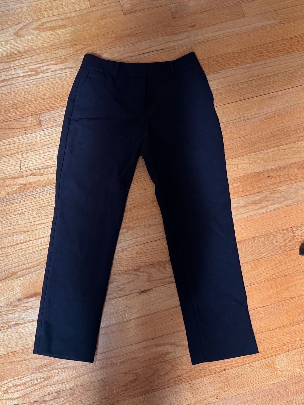 Ann Taylor Black Straight-Leg Dress Pants